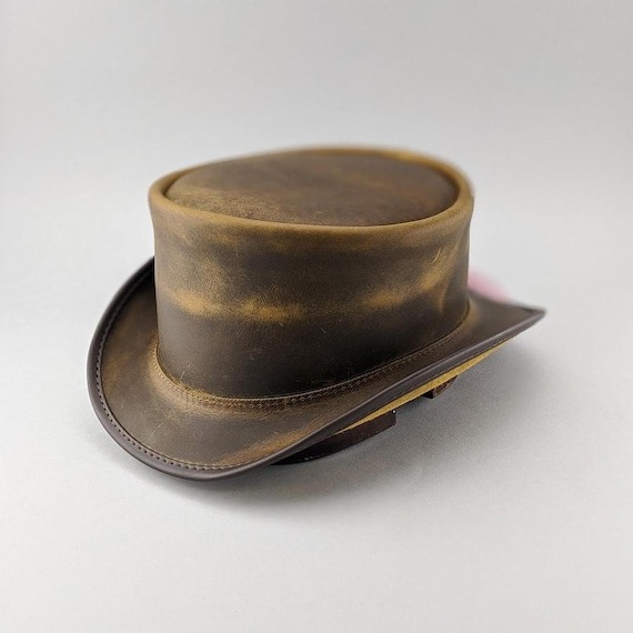 Steampunk Marlow Top Hat, UN Banded by QualityTopHats steampunk buy now online