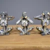 Steampunk Skeleton Set (see no evil, hear no evil, talk no evil) by CarmenByJames steampunk buy now online
