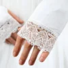 White arm wrist warmers fingerless gloves wedding bridal elbow lace gloves by RitaMarlin steampunk buy now online White arm wrist warmers fingerless gloves wedding bridal elbow lace gloves by RitaMarlin steampunk buy now online