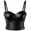 SLIMBELLE® Women’s Faux Leather Bustier Steampunk Corset Boned Crop Top Bra with Straps PU Wet Look Fashionable Party Clubwear Chic Black Sexy Shaper Vest Carnival Costume steampunk buy now online
