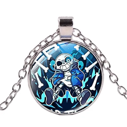 Anime Undertale Sans Poster Pendant Necklace Art Photo Glass Necklaces Jewelry Gifts for Fans Souvenir Collection steampunk buy now online