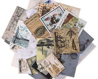 Scrapbooking Stickers,36 Pcs Vintage Scrapbooking DIY Stickers Pack Vintage Washi Sticker Set Ephemera Pack Washi Paper Stickers Set Vintage Sticker Set for Craft Notebook Album Gift Packing Specimen steampunk buy now online