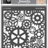 CrafTreat Steampunk Stencils for Painting on Wood, Canvas, Paper, Fabric, Floor, Wall and Tile - Gears Stencil - 6x6 Inches - Reusable DIY Art and Craft Stencils - Clock Gear Stencil steampunk buy now online