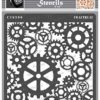 CrafTreat Steampunk Stencils for Painting on Wood, Canvas, Paper, Fabric, Floor, Wall and Tile - Gears Stencil - 6x6 Inches - Reusable DIY Art and Craft Stencils - Clock Gear Stencil steampunk buy now online