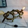 Table Lamp, Desk Lamp Study Office Industrial Retro Steampunk Lighting Living Room Bedroom Creative Bedside Lamp DIY Rustic Copper Wrought Iron Water Pipe Tortoise Table Lamp steampunk buy now online