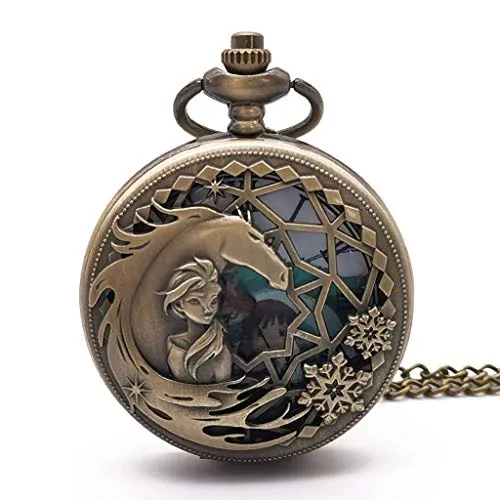 Away Lovely Girl Vintage Quartz Pocket Girl Steampunk Watch Children Gifts for Girls Kids steampunk buy now online