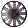 WOERD Moving Gear Wall Clock Large Mute Roman Numerals European Style Industrial Style Decoration Vintage Steampunk for Living Room Dining Room Office Home Decor Oversized 31.5x31.5x3.7inch steampunk buy now online