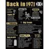 UK Back in 1971 Poster Happy 50th Birthday Party Decoration Gift 50 Years Anniversary Idea Home Decor for Women Men (1971- Black Gold Unframed) steampunk buy now online