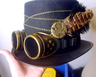 Steampunk Design Hat,Lolita hat,Gentleman Hat Top Hat Goethe Noble Steampunk Hat,Festival Party Vintage Party Hat,Costume accessory by mostalk steampunk buy now online