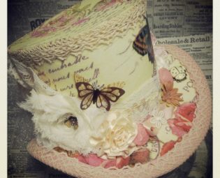 Summer Party hat, Tea Party hat, Garden Party hat, Summer Wedding, Wedding Fascinator, Wonderland party hat, Mini Top hat, Steampunk hat by OohLaLaBoudoir steampunk buy now online