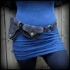 Utility Belt Canvas Pocket Belt ~ Vegan Burning Man Festival Clothing ~ purple or black hip belt ~ adjust small to extra large XL by TalismanaDesigns steampunk buy now online