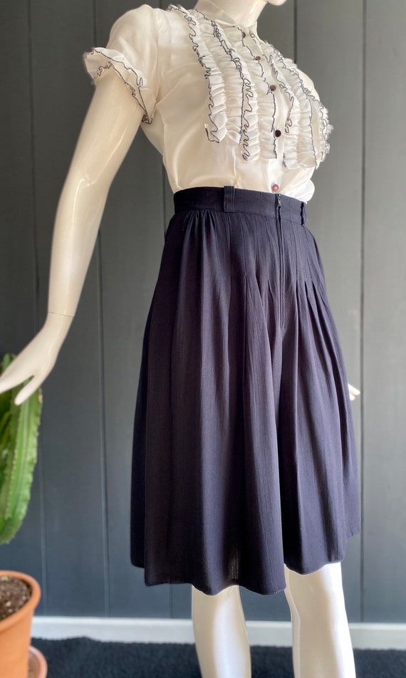 Vintage navy blue panties skirt 80s, T 32/34/XXS by DoowopVintageStudio steampunk buy now online