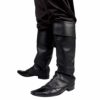 Boland 81996 Pirate Musketeer Synthetic Leather Boot Tops Black steampunk buy now online