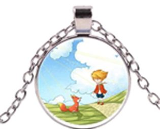 Brand Little Prince Cartoon Movies Pendant Necklace 8 Style Poster Crystal Glass Gem Necklace Fashion Jewelry for Lovers steampunk buy now online