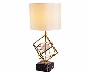 Desk Lamp Study Office Magic Square Shape Marble Base Crystal Metal Fabric Table Lamp Postmodern Simple Hotel Decor Lighting Living Room Bedroom Gift Bedside Lamp steampunk buy now online