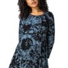 Roman Originals Women Swing Top with Pockets Ladies Longline Blouse Long Stretch Jersey Autumn Winter Smart Casual Round Neck 3/4 & Short Length Sleeve T-Shirt Bohemian - Blue - Size 18 steampunk buy now online
