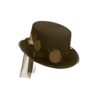 Wicked Costumes Adult Unisex Black Steampunk Hat with Goggles steampunk buy now online