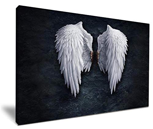 Banksy Angel Wings wall art Canvas print 32"x24"Framed steampunk buy now online