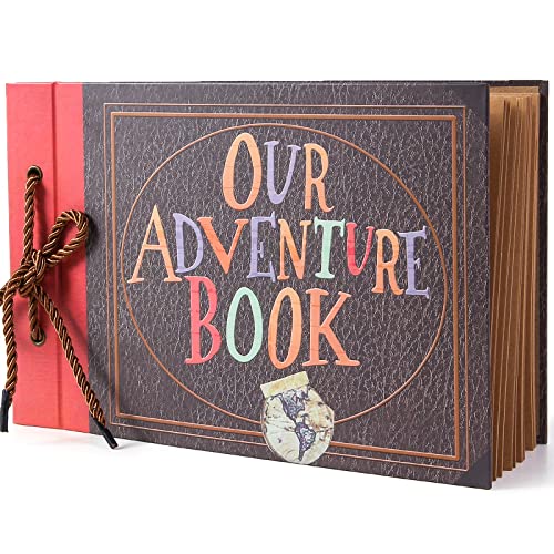 Vienrose Our Adventure Book Scrapbooks Album Up Movie Scrap Photo Book Embossed Words DIY Anniversary Gifts for Boyfriend Couples steampunk buy now online