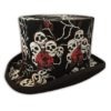 The Day of the Living Dead Felt Top Hat Festivals Gothic Steampunk sizes S-XXL by KarmaAccessoriesShop steampunk buy now online