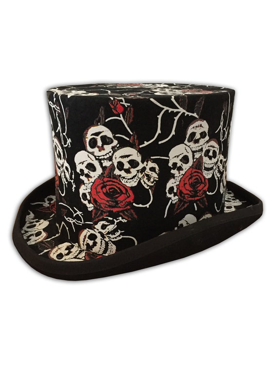 The Day of the Living Dead Felt Top Hat Festivals Gothic Steampunk sizes S-XXL by KarmaAccessoriesShop steampunk buy now online