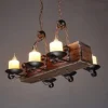 miwaimao 6 Candle Lights, Edison Chandeliers, Steampunk Iron Glass Chandeliers, Country Style Candle Lights, 6 Chandeliers, Decorative Chandeliers, Used Chandelier Easy to Install steampunk buy now online