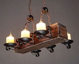 miwaimao 6 Candle Lights, Edison Chandeliers, Steampunk Iron Glass Chandeliers, Country Style Candle Lights, 6 Chandeliers, Decorative Chandeliers, Used Chandelier Easy to Install steampunk buy now online