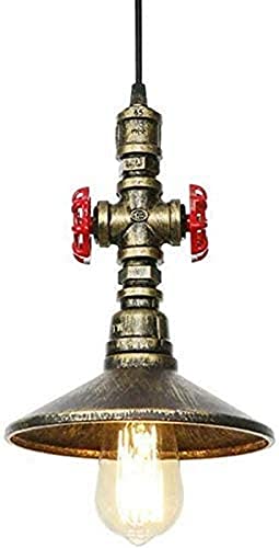 Vintage Industrial Single Head Steampunk Water Pipe Ceiling Pendant Light Retro Metal Copper Pipe Home Deco Chandelier Adjustable Hanging Lamp E27*1(Bronze) steampunk buy now online