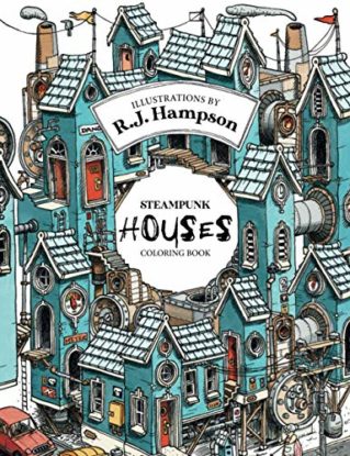 Steampunk Houses Coloring Book (R.J. Hampson Coloring Books) steampunk buy now online