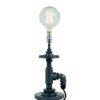 Pipe Art Table Lamp-Bonatti Grey, Steel, B22d steampunk buy now online
