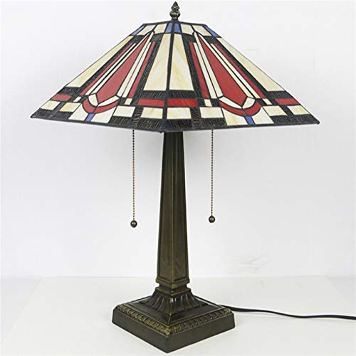 Desk Lamp, American Retro Creative Stained Glass 16-inch Table Lamp, Classical Bedside Restaurant and Bar Decoration Night Light steampunk buy now online