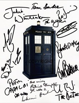 LIMITED EDITION DR WHO ACTORS SIGNED PHOTOGRAPH + CERT PRINTED AUTOGRAPH steampunk buy now online