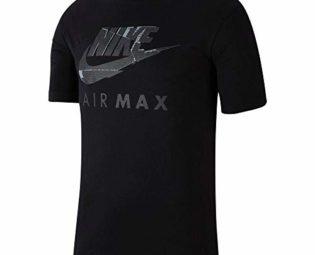 Nike Mens Air Max Tshirt, Short Sleeve top (Large, Black) steampunk buy now online