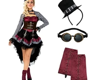 Morph Costumes Deluxe Steampunk Costume Women Gothic Victorian Halloween Costumes For Women Medium steampunk buy now online