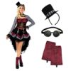 Morph Costumes Deluxe Steampunk Costume Women Gothic Victorian Halloween Costumes For Women Medium steampunk buy now online