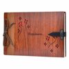 ZEEYUAN Photo Album Scrapbook, 11.4 x7.4 Inches Wooden DIY Album Book with 80 Pages Present for Valentines Mothers Anniversary Day Birthday steampunk buy now online