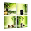 Wieco Art - Modern 4 Panels Stretched and Framed Contemporary Zen Giclee Canvas Prints Perfect Bamboo Green Pictures Paintings on Canvas Wall Art for Home Office Decorations Living Room Bedroom steampunk buy now online