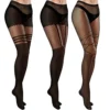 3 Pairs Women's Fishnet Dark Alternative Fishnet Tights High Waist Fishnet Tights Fishnet Stockings Thigh High Pantyhose Opaque Seams Spandex Leggings for Women steampunk buy now online