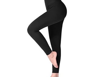 SINOPHANT High Waisted Leggings for Women, Buttery Soft Elastic Opaque Tummy Control Leggings, Plus Size Workout Gym Yoga Stretchy Pants (Black1,Plus Size) steampunk buy now online