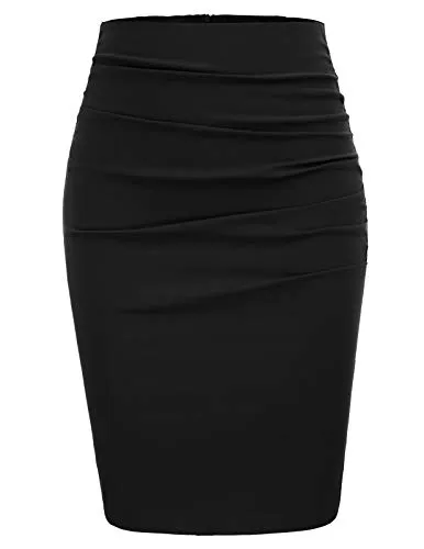GRACE KARIN Winter Skirts Ladies Retro Skirt Fashion high Waist Skirts XXL Black steampunk buy now online