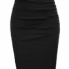 GRACE KARIN Winter Skirts Ladies Retro Skirt Fashion high Waist Skirts XXL Black steampunk buy now online