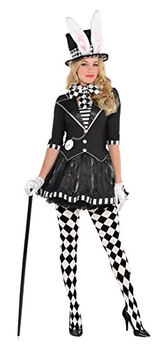 Amscan 847837-55 - Ladies Dark Mad Hatter World Book Day Fancy Dress Costume Size: 10-12 steampunk buy now online
