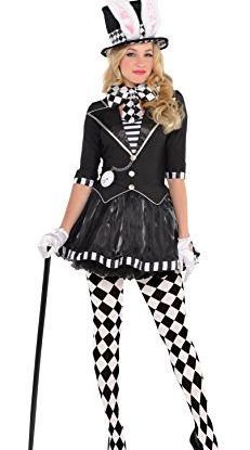 Amscan 847837-55 - Ladies Dark Mad Hatter World Book Day Fancy Dress Costume Size: 10-12 steampunk buy now online
