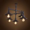 Zenghh 5-Heads Semi Flush Mount Personality Steampunk Water Pipe Metal Pendant Lamp Edison Wrought Iron for Bedroom Restaurant Hall Garage Bars Galleries Showrooms House Loft steampunk buy now online