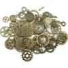 HERZWILD Steampunk Gears 100g Assorted Metal Clock Watch Gear Charms Vintage,40pcs gothic charms in bronze colour Pendant Charms Gear Wheel Steampunk Pendant for Jewellery Crafts Making. steampunk buy now online
