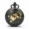 Steampunk Vintage Luminous Roman Letters Skeleton Mechanical Pocket Watch with Chain (Gear-Luminous) steampunk buy now online