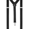Boolavard Braces/Suspenders One Size Fully Adjustable Y Shaped With Strong Clips (Black) steampunk buy now online