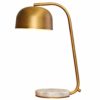 Desk Lamp Study Office Bedroom Bedside Reading Lamp Modern Simple Lighting Lamp Head Adjustable Marble Base BakingPaint Plating Wrought Iron Brass Table Lamp E27 Light with Button Switch steampunk buy now online
