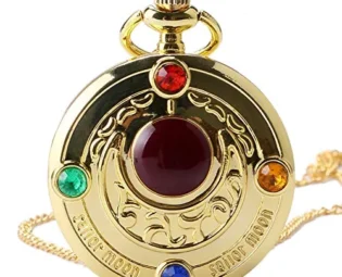Girl Pocket Watch, Retro Colorful Anime Sailor Moon Series Women Pocket Watch, Gift for Men steampunk buy now online