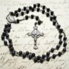 Antique Black Wood and Silver Plated Brass Rosary by ShelleyManor steampunk buy now online Antique Black Wood and Silver Plated Brass Rosary by ShelleyManor steampunk buy now online